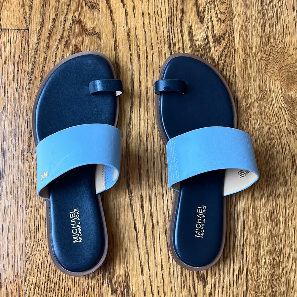 MICHAEL Michael Kors sandals, blue, size 6.5